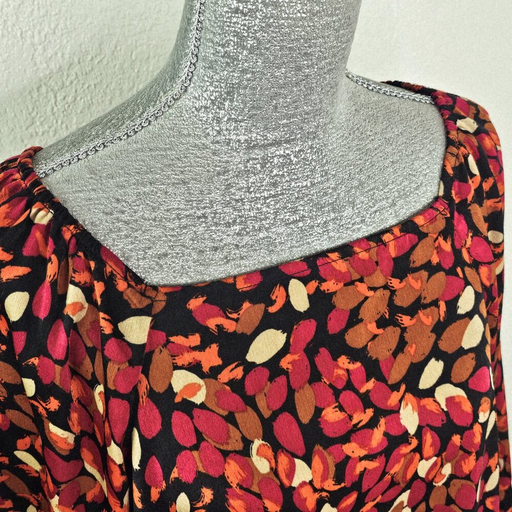 Liverpool Autumn Petals Puff Sleeve Blouse - Picture 4 of 10